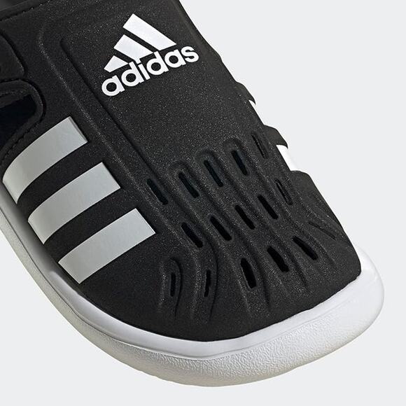 NWT adidas Unisex Kids Water Sandals Black/White Size 13 Closed-Toe Slides - Picture 5 of 6